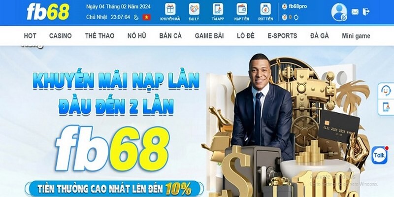 Nạp tiền FB68 nhanh chóng